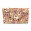French Palace Flower Cluster Hand-Beaded Clutch