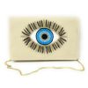 Light luxury Guardian Eye hand-beaded velvet clutch