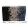 Minimalist contrast color hand-beaded envelope bag