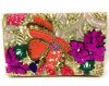 Palace Flower Banquet Sequin Beaded Clutch