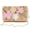 Spring Blossom Hand-Beaded Sequin Clutch