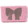 Sweet retro bow hand-beaded clutch